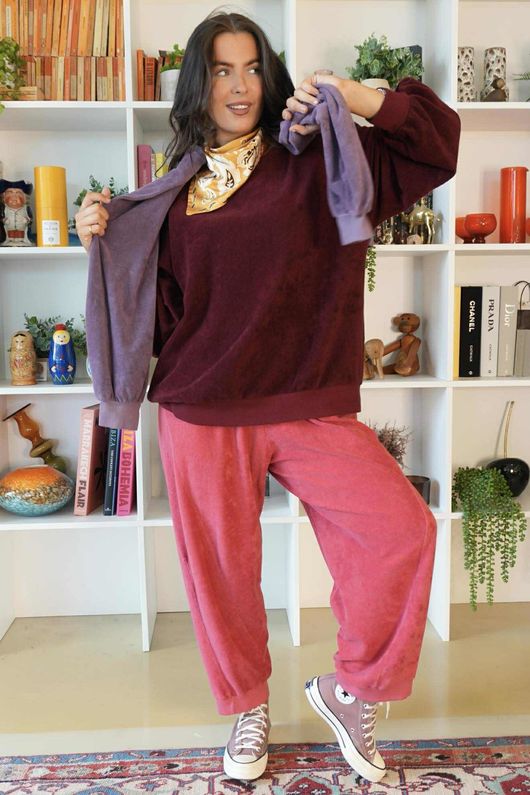 Terry B Classic Sweatshirt Maroon